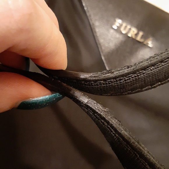 SOLD - Furla Calypso Nylon Shoulder Bag in Onyx - Picture 12 of 16